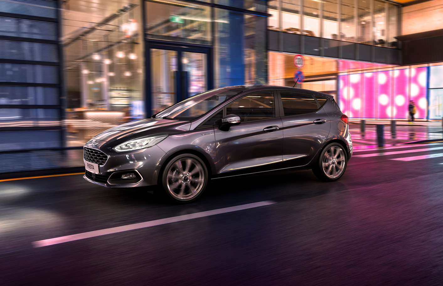 Ford Fiesta automatic hatchback parked