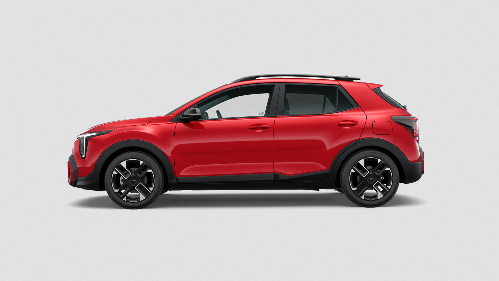 Kia Stonic GT-Line MHEV 2026 in blaze red — left side profile