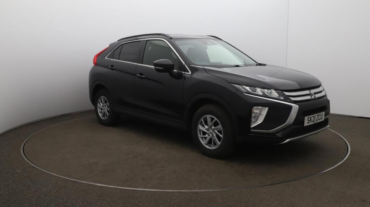 Mitsubishi Eclipse Cross Verve 2021 in black — front three-quarter view